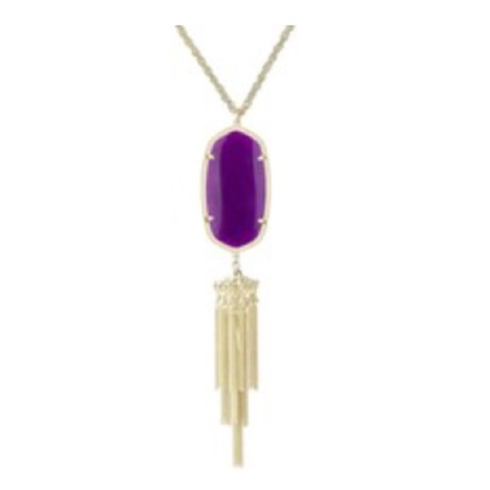 Kendra Scott Purple and Gold Necklace